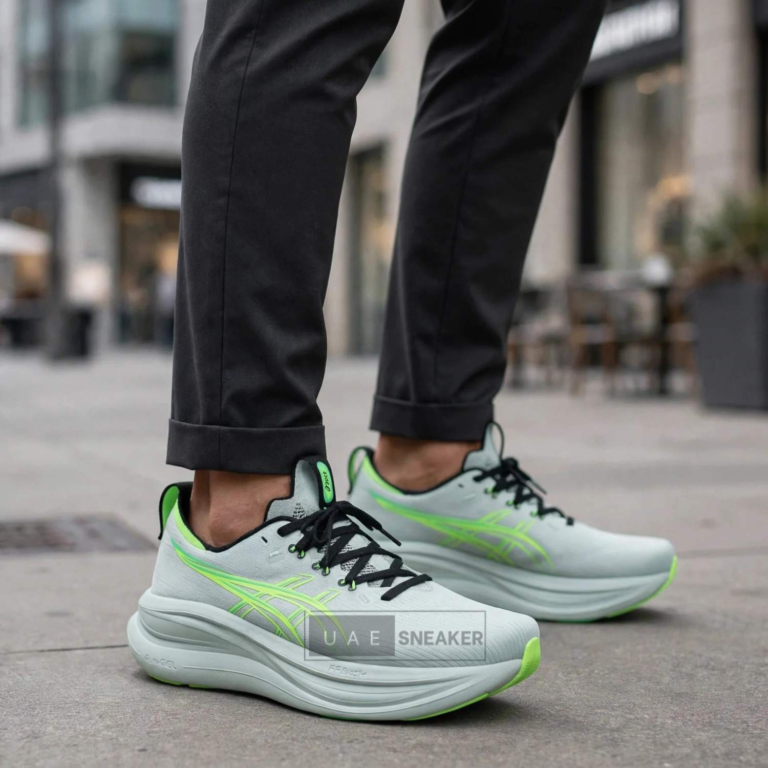 ASICS Gel Nimbus 28 Cold Moss Illuminate Green - Image 4