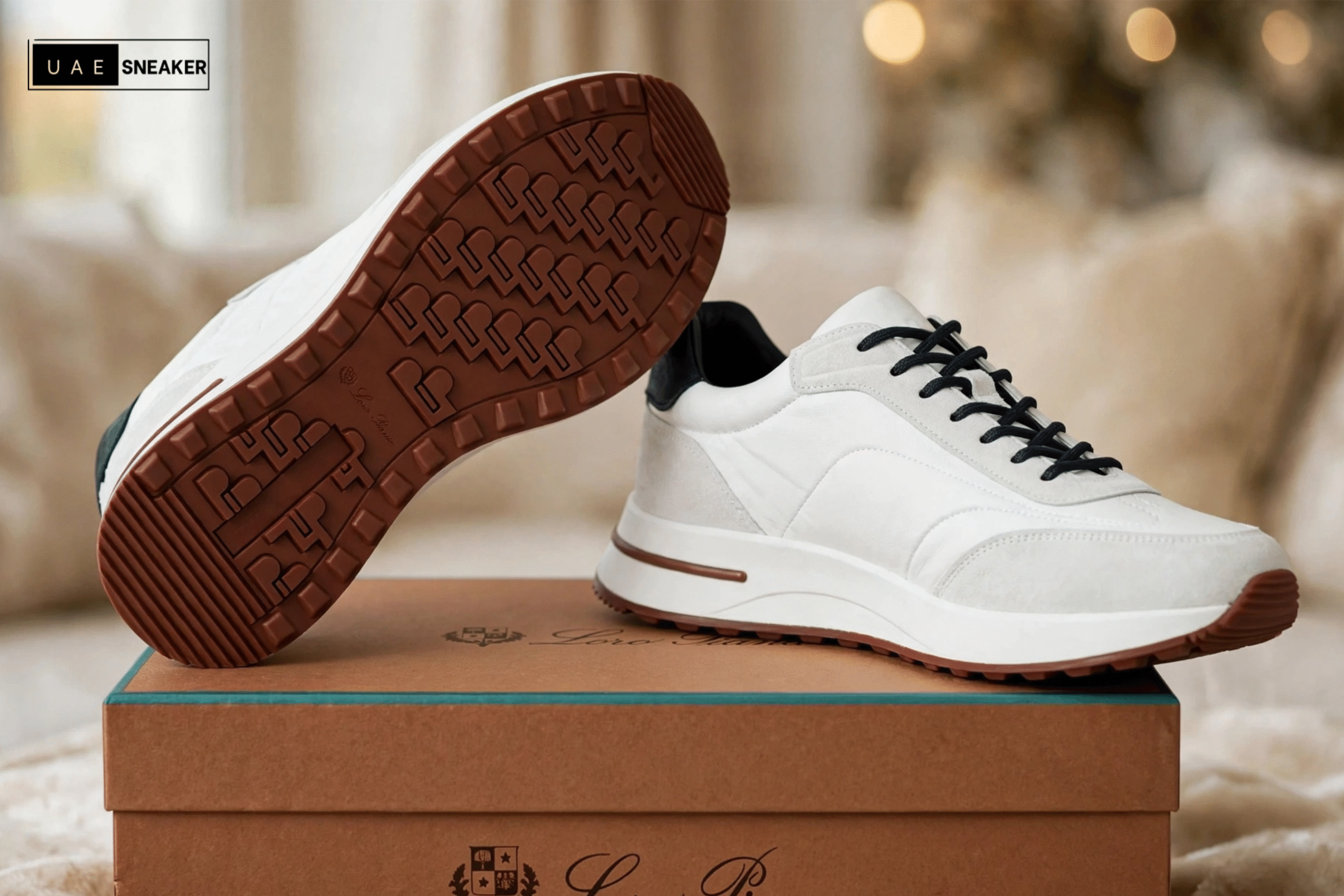 Loro Piana Week End Walk White Sneaker - Image 4