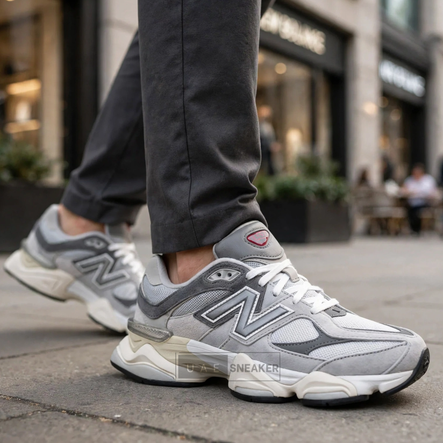 New Balance 9060 Rain Cloud Grey - Image 4