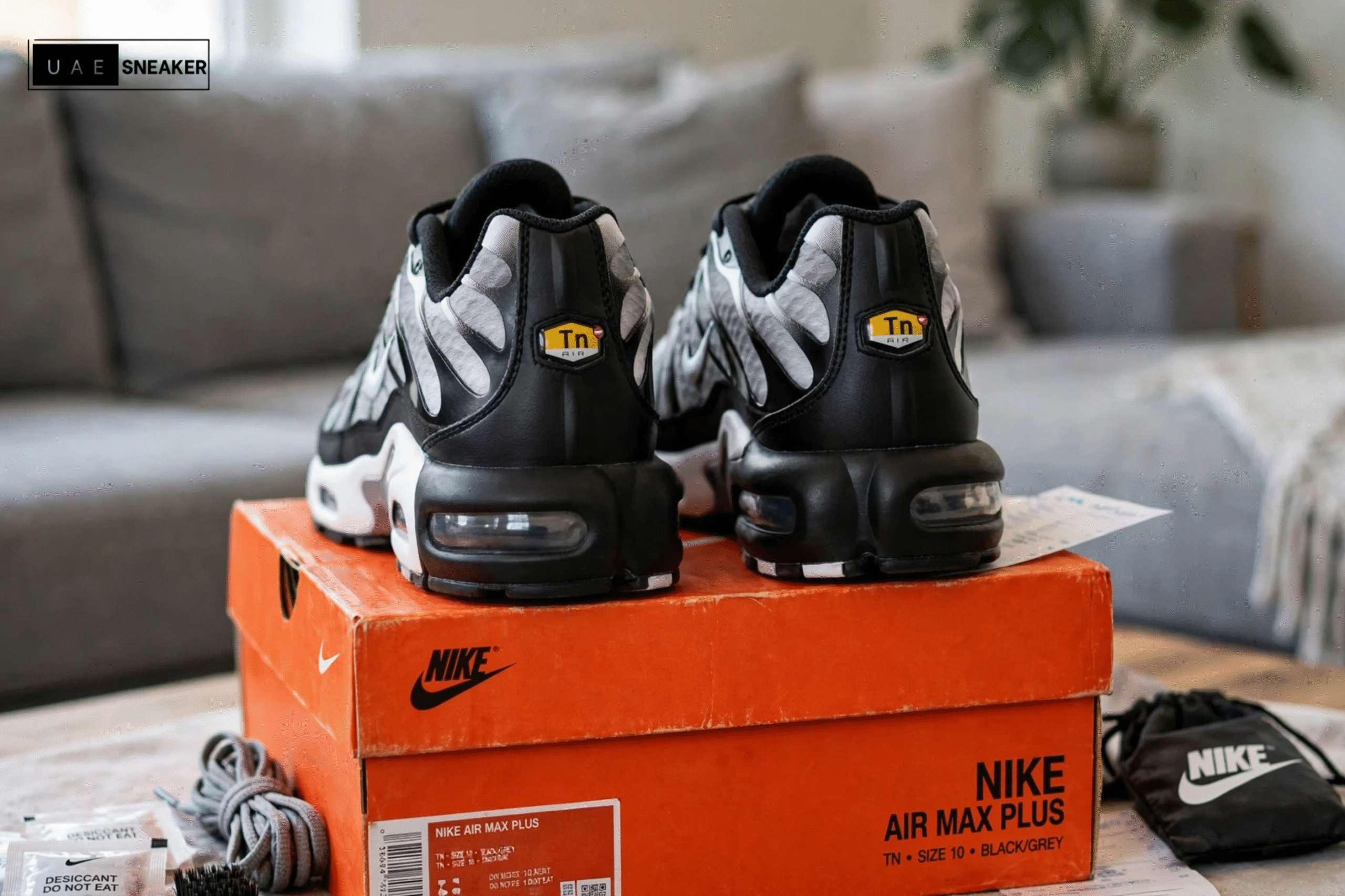 Nike Air Max Plus Black Silver White - Image 4