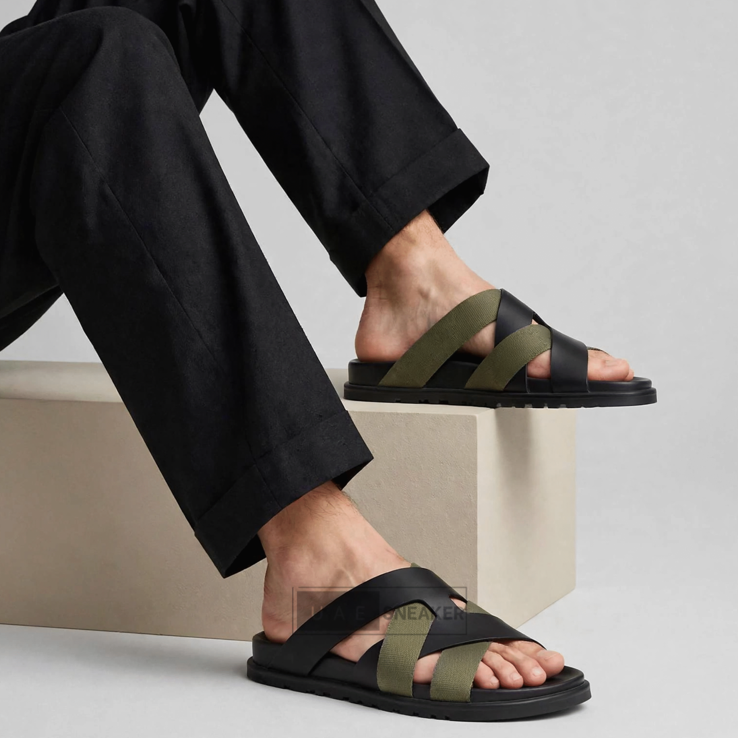 Hermes Kazimir Sandal Black Brown - Image 4