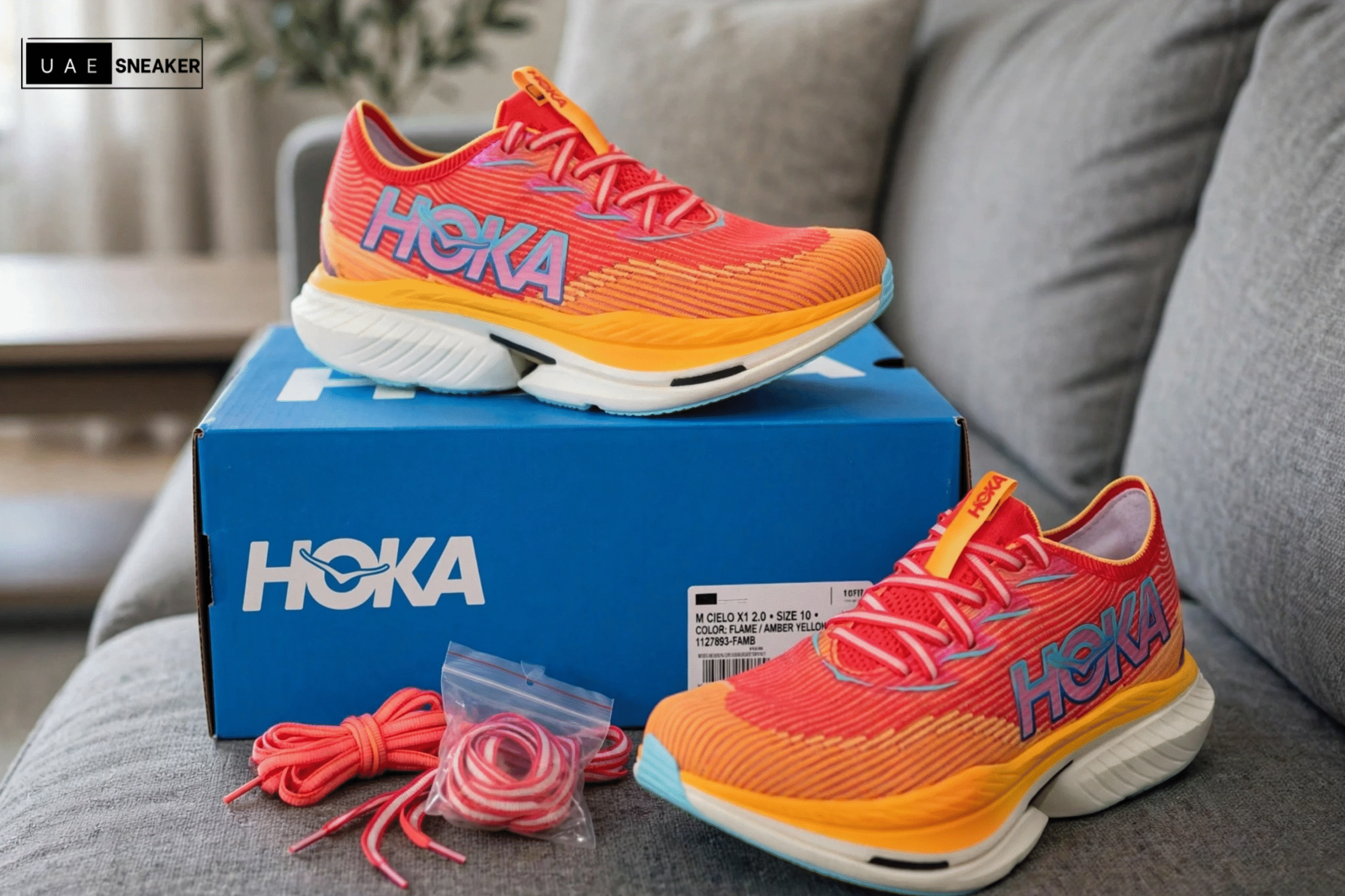 Hoka One One Cielo X1 Cerise Solar Flare - Image 5