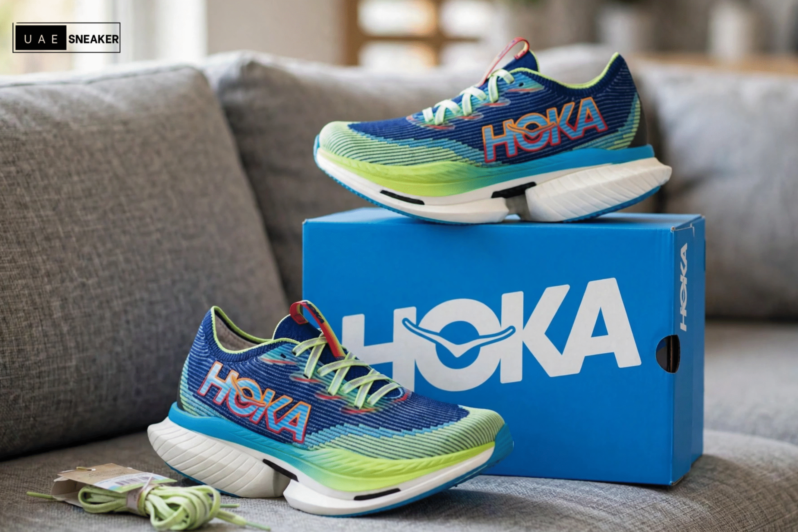 Hoka One One Cielo X1 Evening Sky Lettuce - Image 5