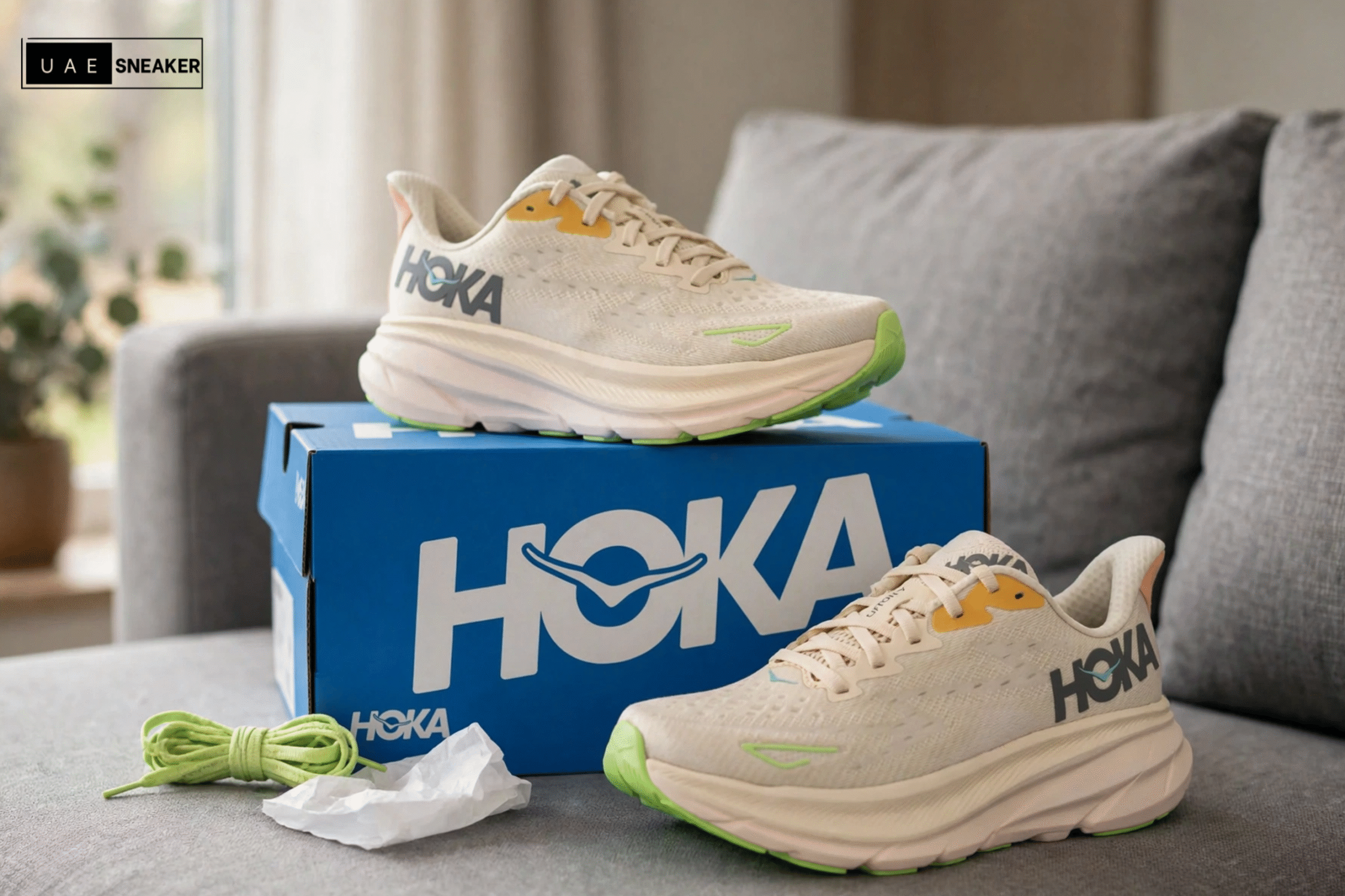 Hoka One One Clifton 9 Vanilla Astral - Image 5