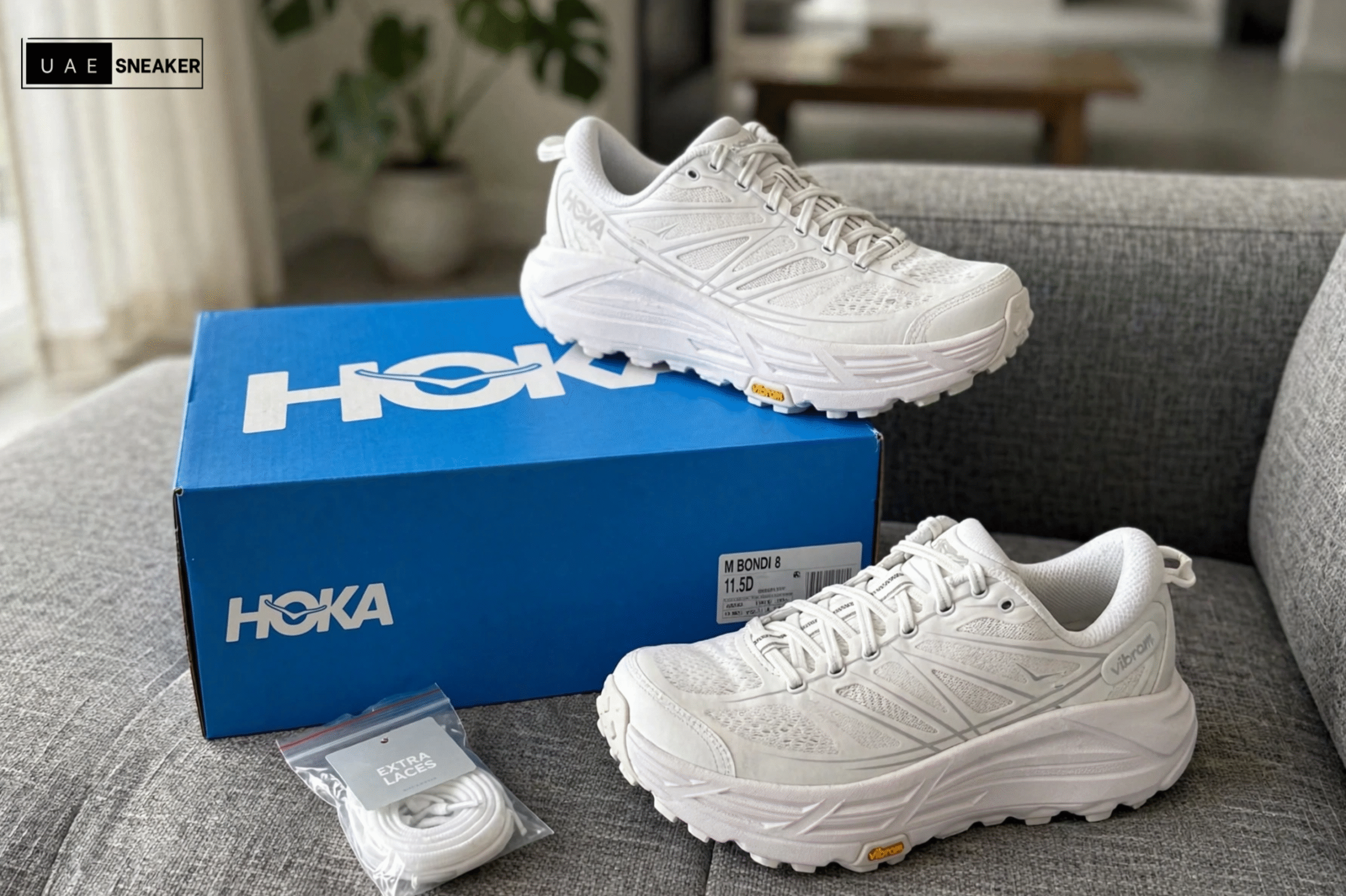Hoka One One Mafate Speed 2 White Lunar Rock - Image 5