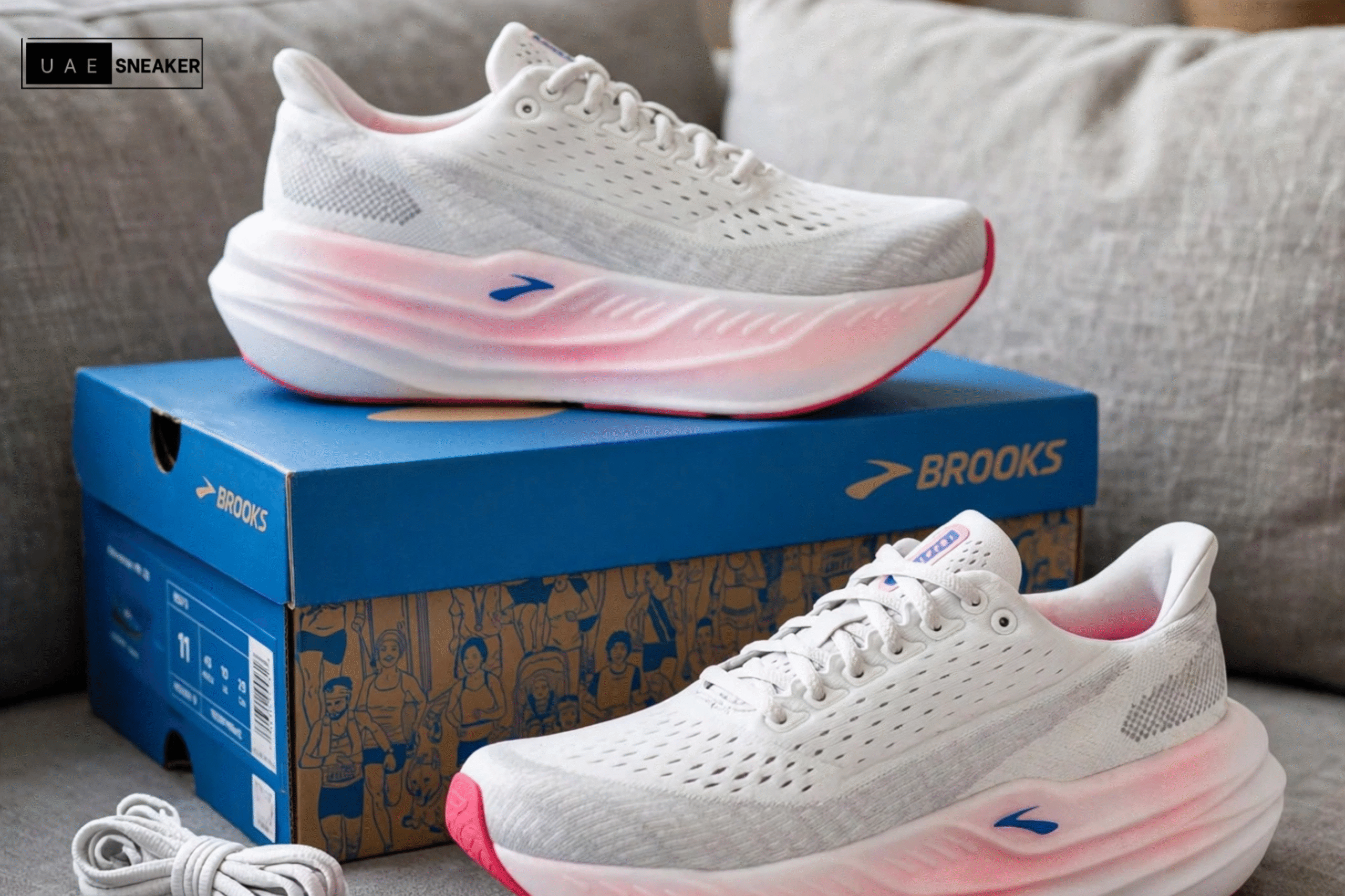 Brooks Glycerin Max White Black Diva Pink - Image 5