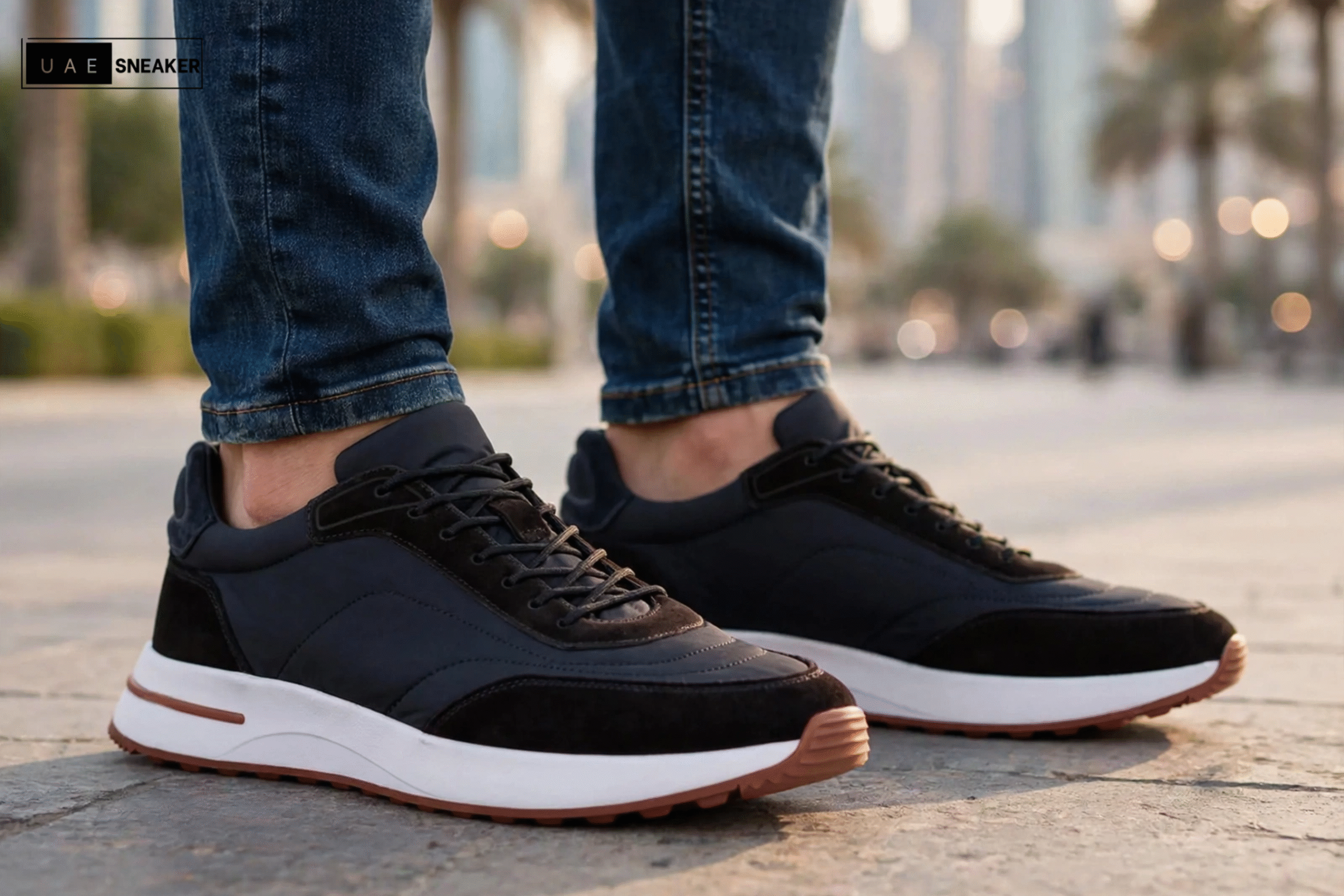 Loro Piana Week End Walk Black Sneaker - Image 5