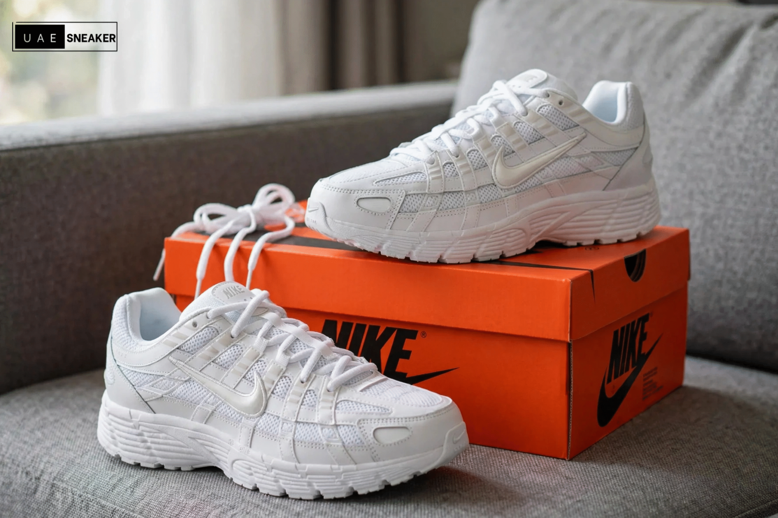 Nike P-6000 Triple White - Image 5