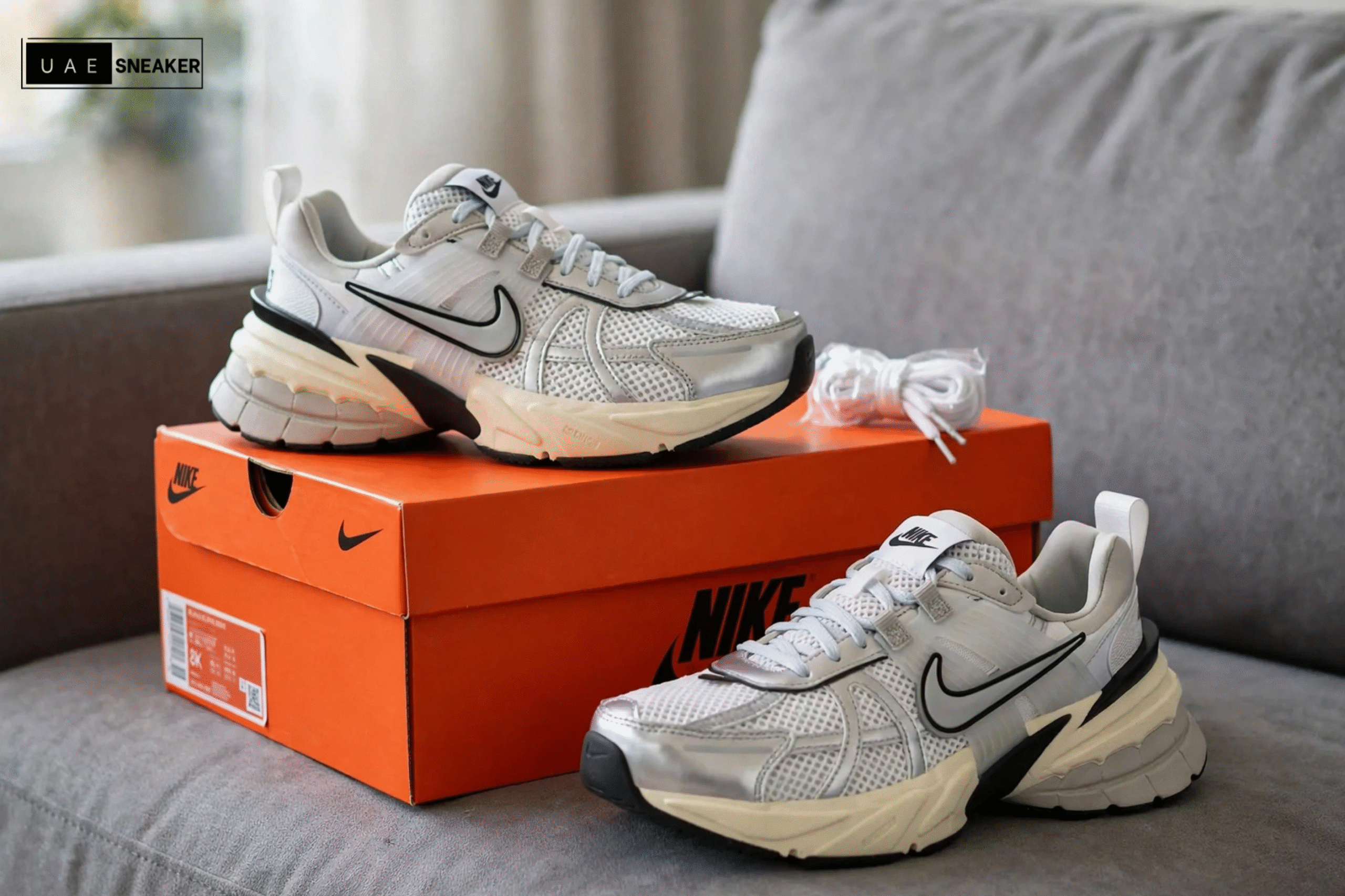 Nike V2K Run Summit White Metallic Silver - Image 5