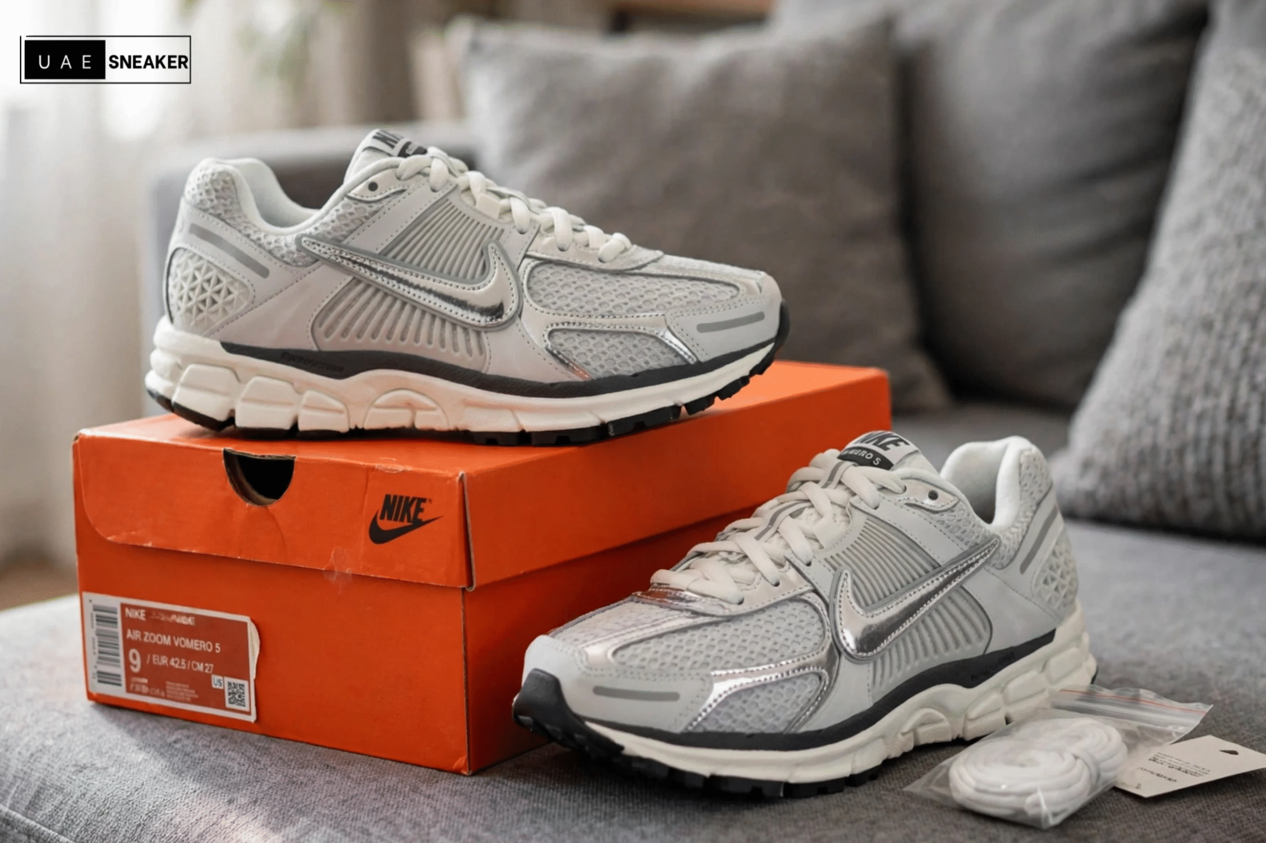 Nike Zoom Vomero 5 Photon Dust Metallic Silver - Image 5