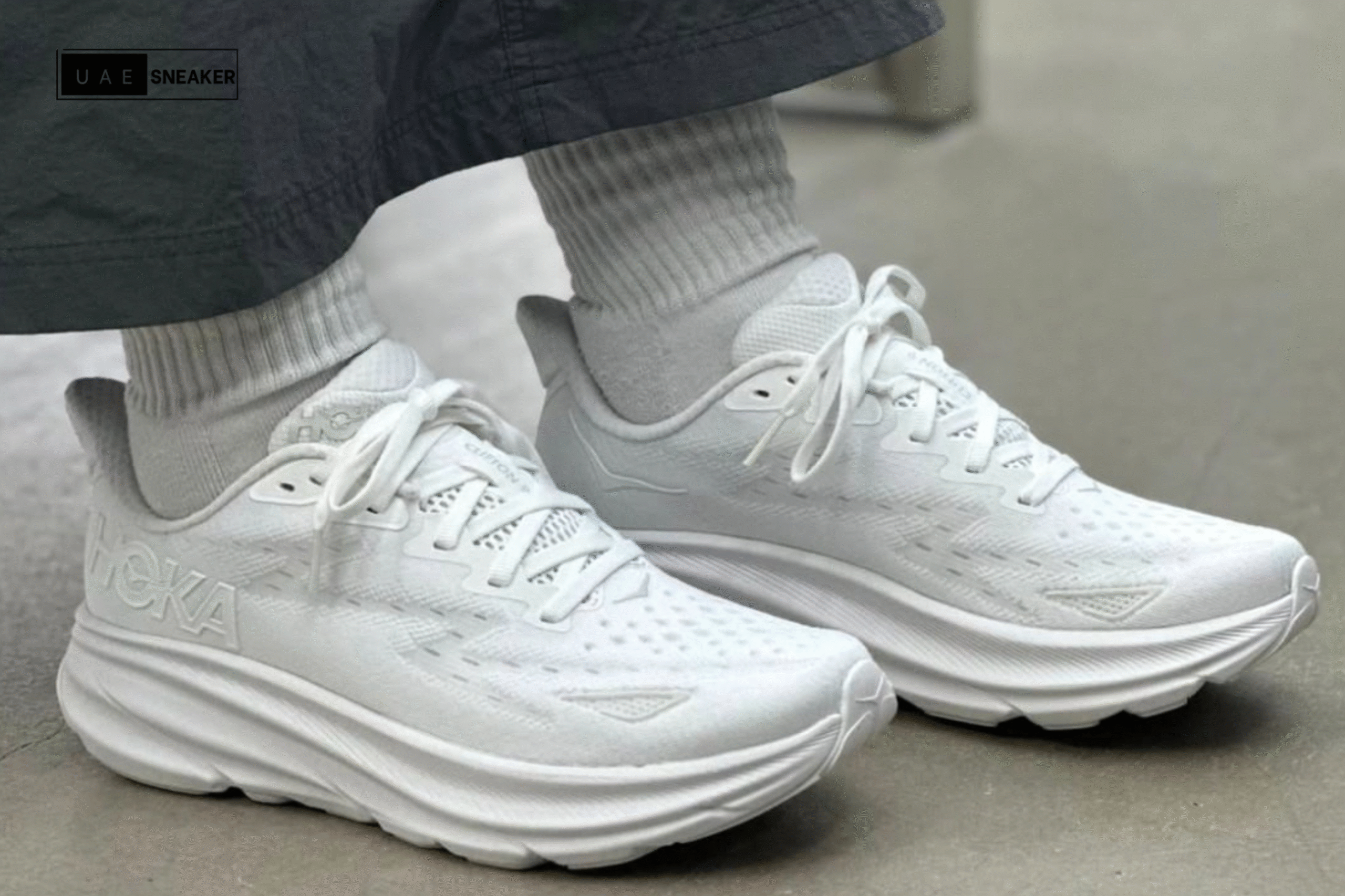 Hoka One One Clifton 9 White - Image 6