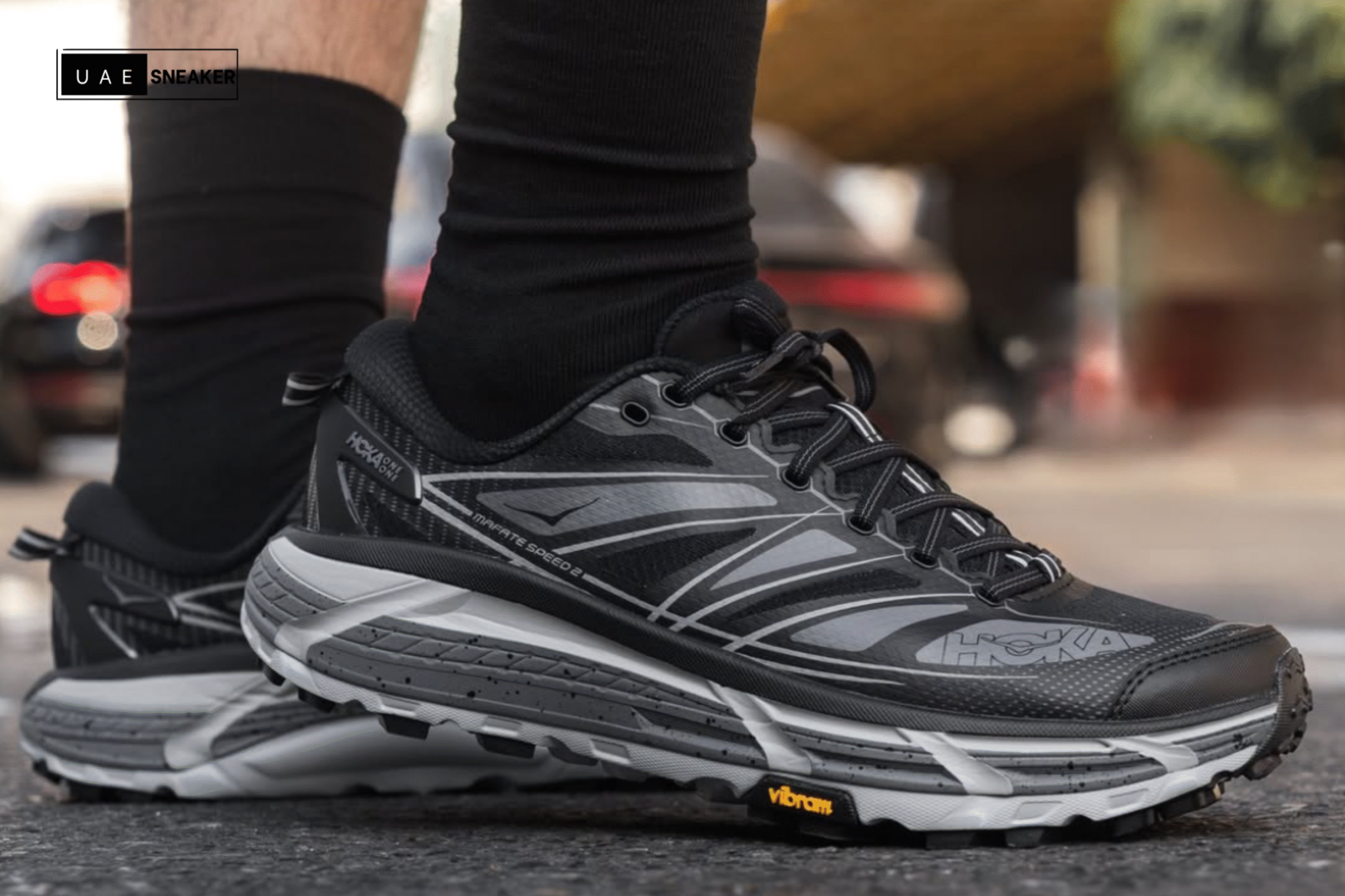 Hoka One One Mafate Speed 2 Black Castlerock - Image 6