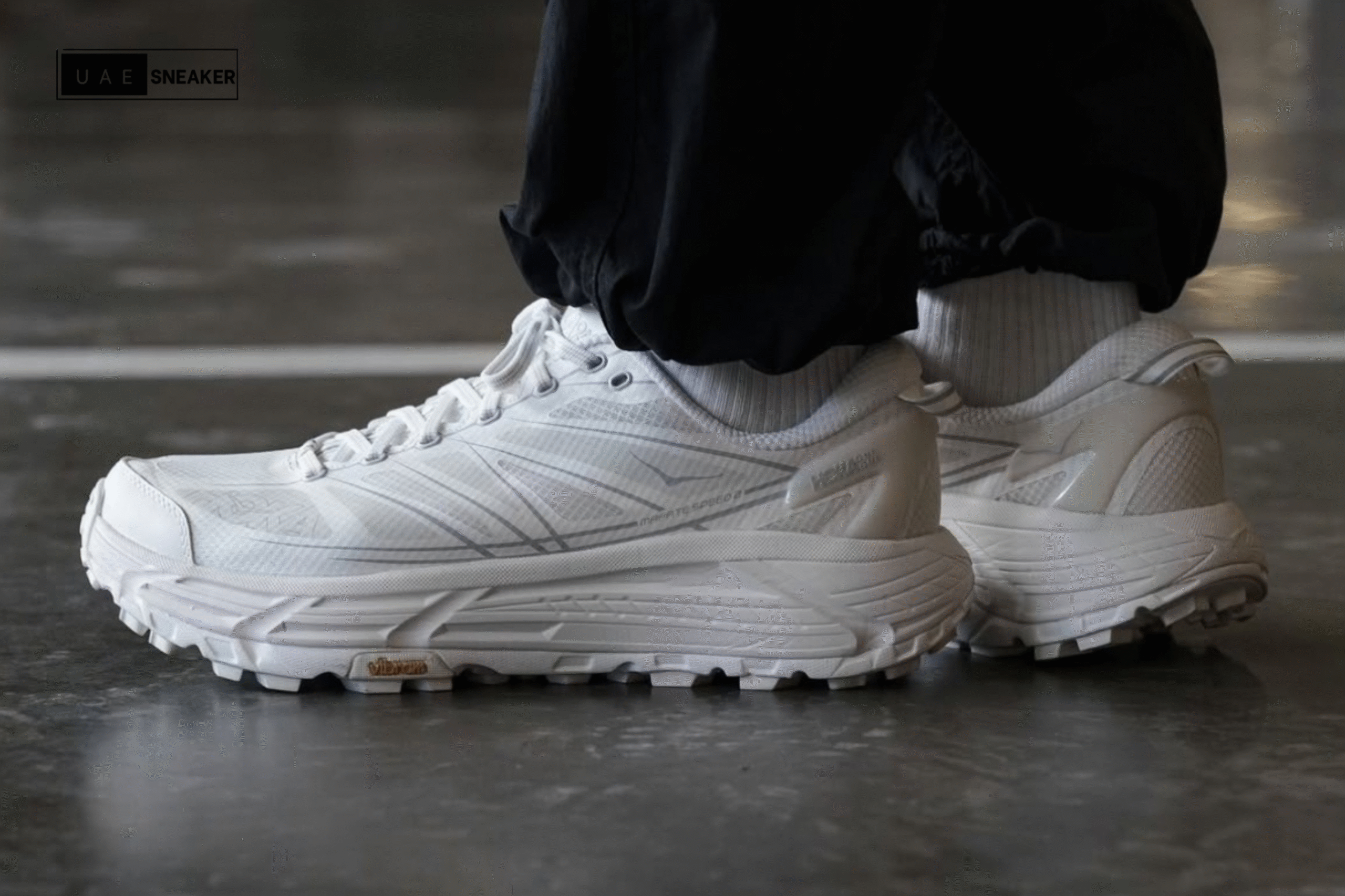 Hoka One One Mafate Speed 2 White Lunar Rock - Image 6