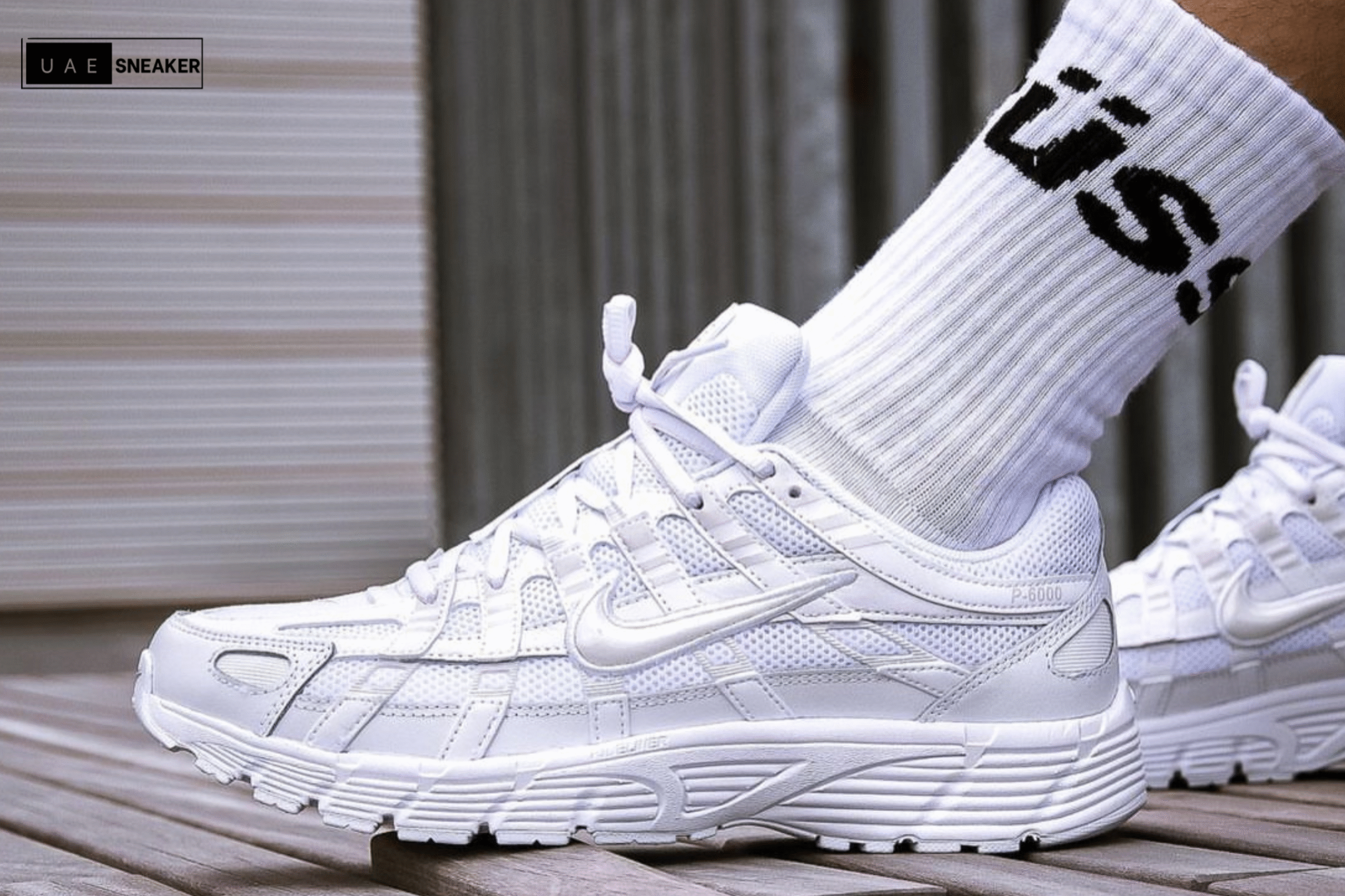 Nike P-6000 Triple White - Image 6