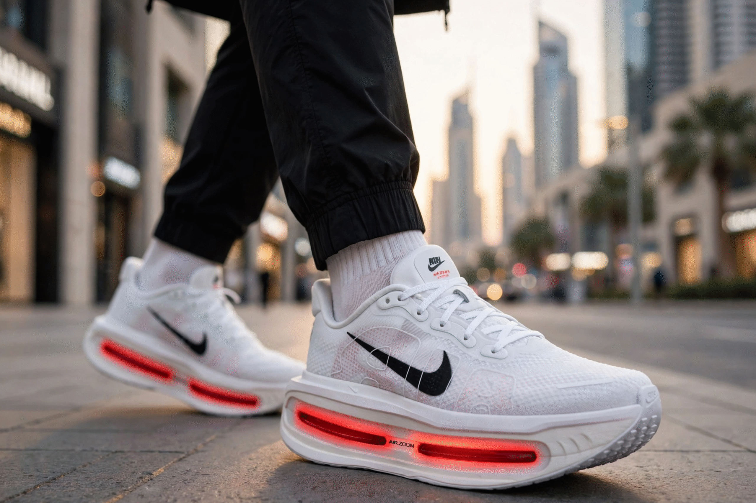 Nike Vomero Premium White Bright Crimson - Image 6