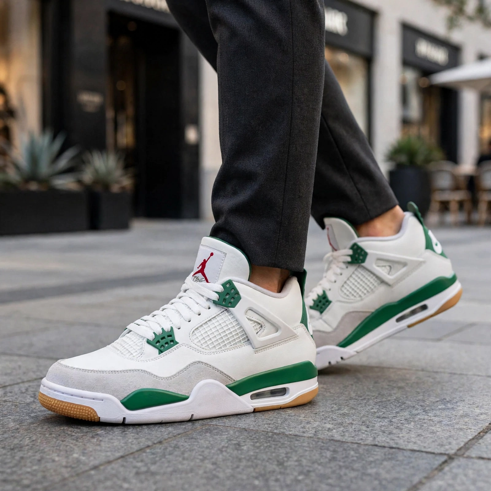 Nike SB X Air Jordan 4 Pine Green - Image 2