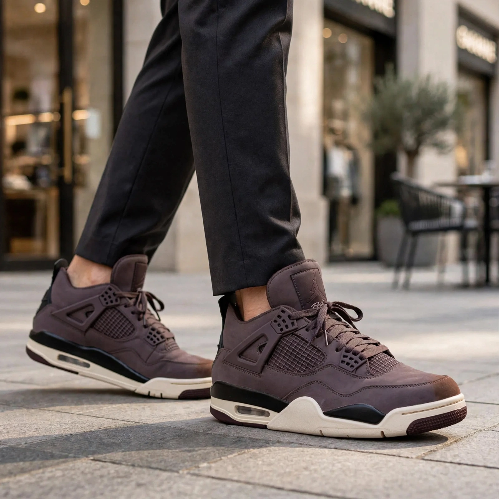 A Ma Maniere Air Jordan 4 Violet Ore Sneakers - Image 4