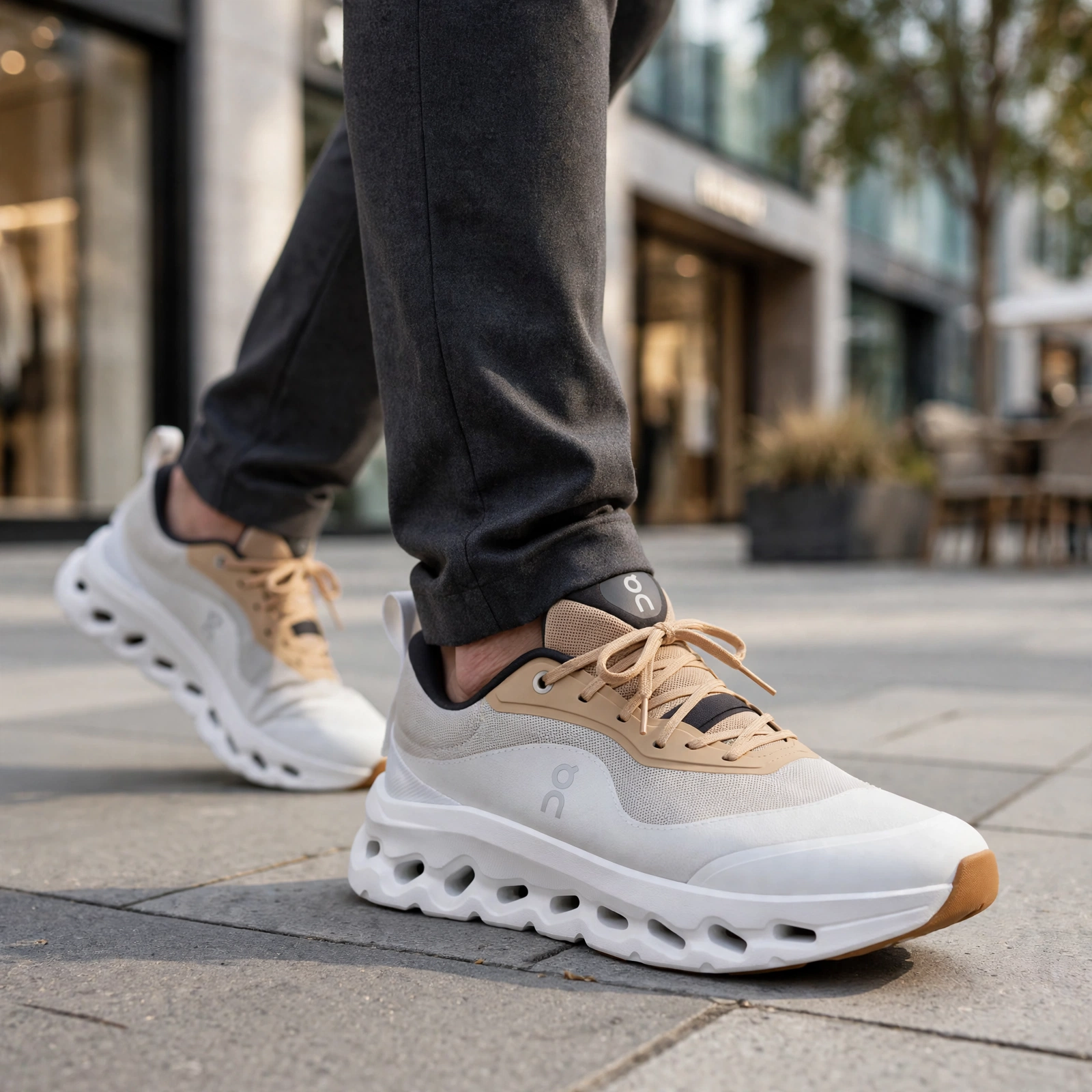 LOEWE X On Cloudtilt 2.0 In The Tan / White / Gum - Image 3
