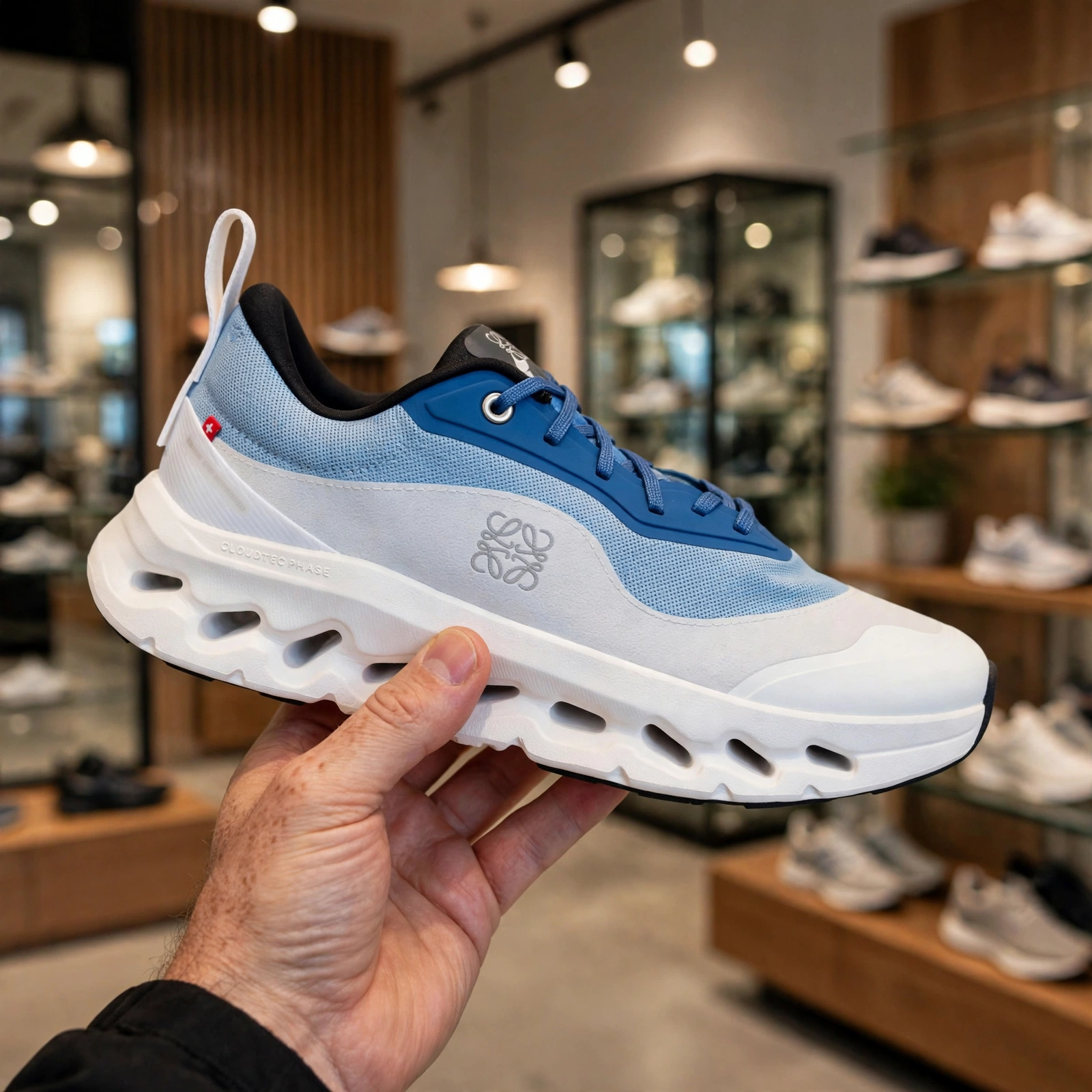 LOEWE X On Cloudtilt 2.0 Running Shoes In Blue White