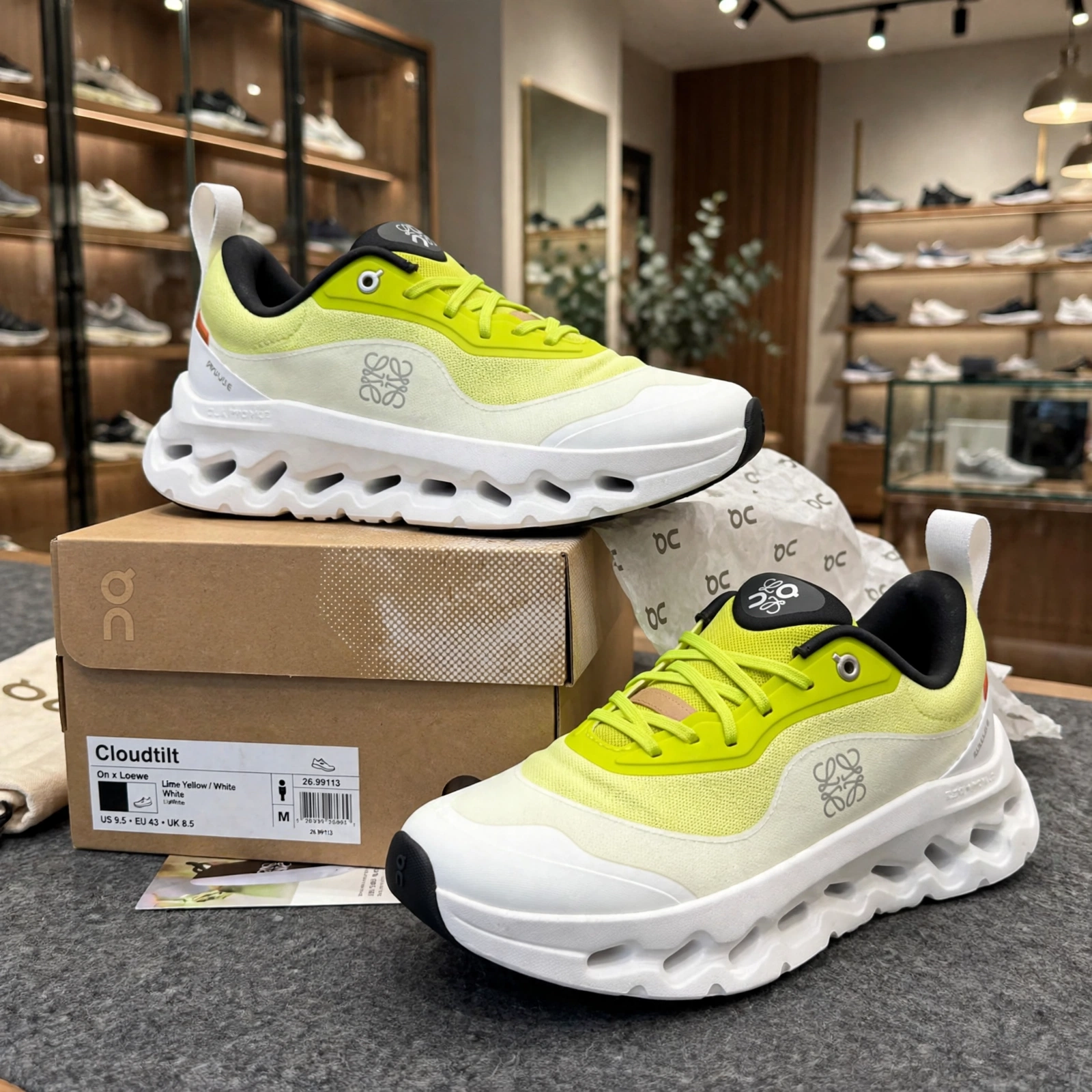 LOEWE X On Cloudtilt 2.0 Neon Yellow And White - Image 2