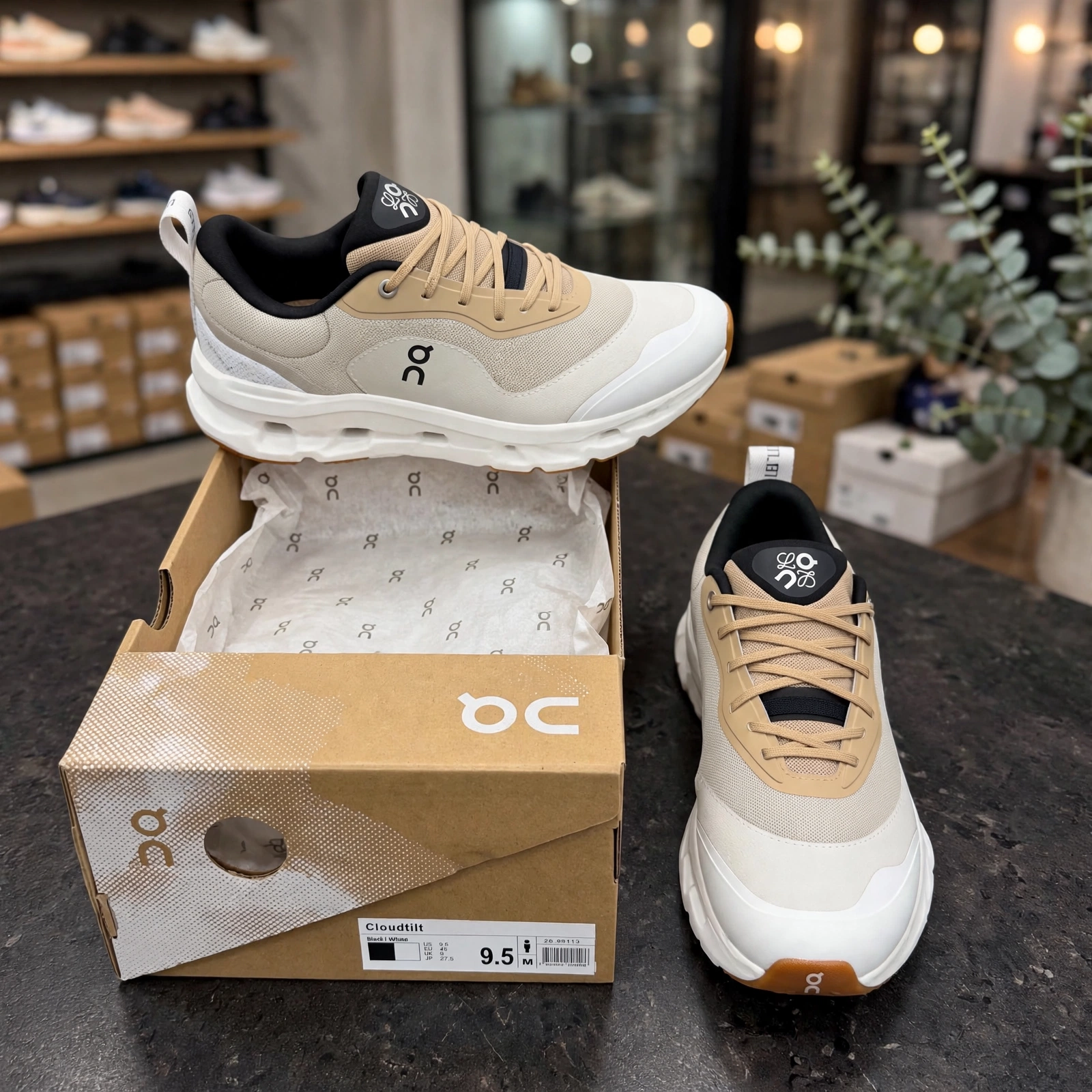 LOEWE X On Cloudtilt 2.0 In The Tan / White / Gum