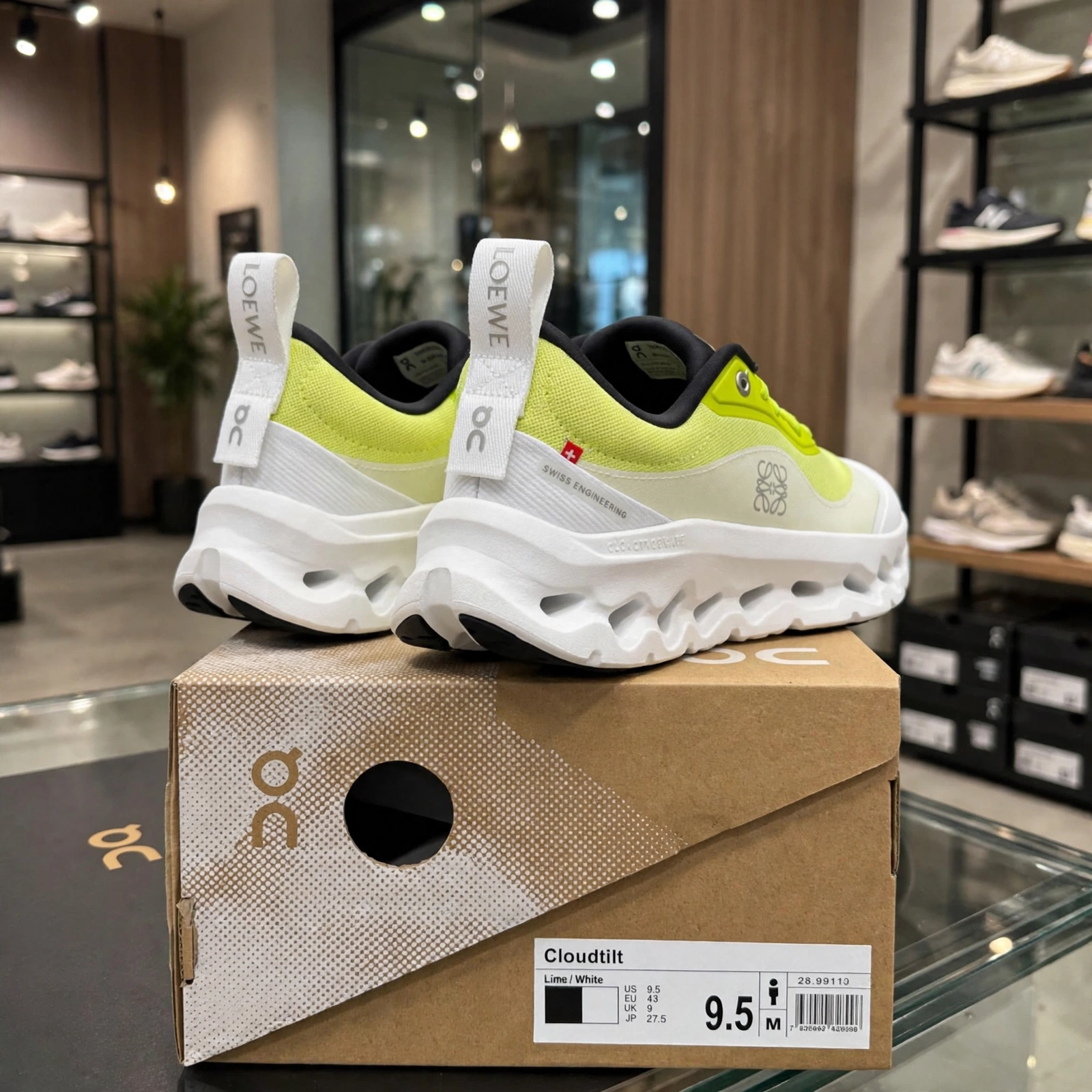 LOEWE X On Cloudtilt 2.0 Neon Yellow And White - Image 3