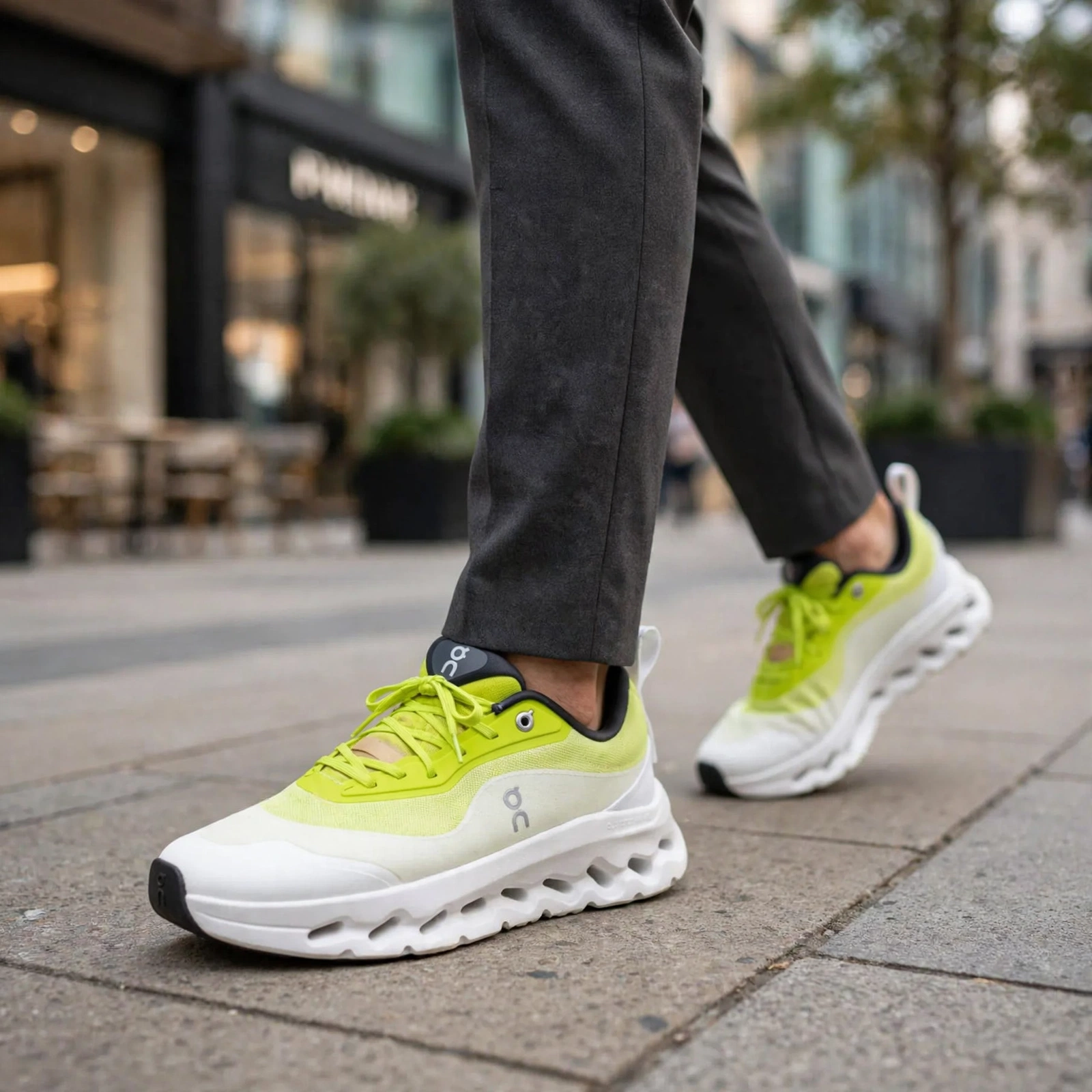 LOEWE X On Cloudtilt 2.0 Neon Yellow And White - Image 4