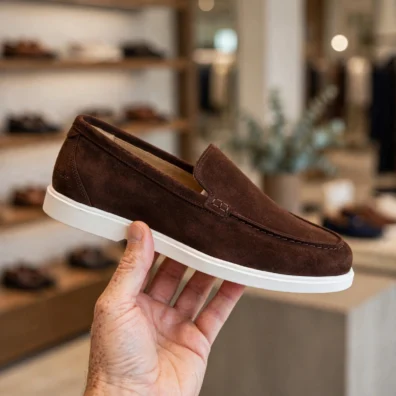 Loro Piana Summer Walk Chocolate Suede