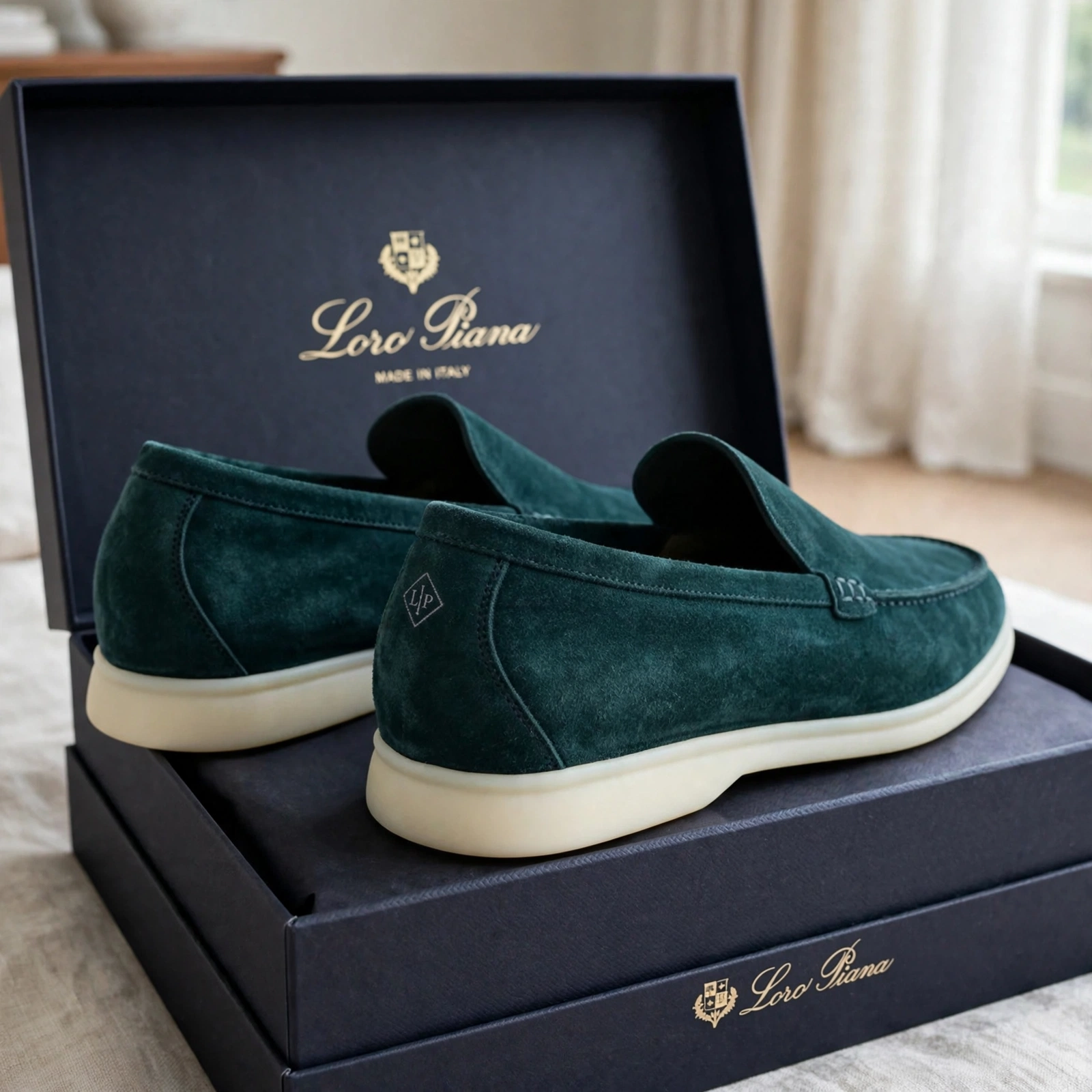 Loro Piana Summer Walk Dark Green, Frozen Fir - Image 2