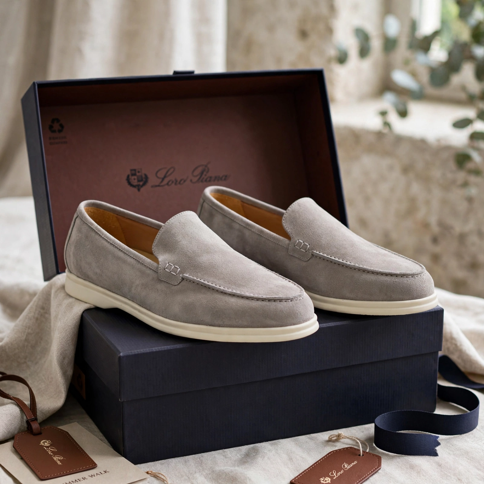 Loro Piana Summer Walk Grey - Image 3
